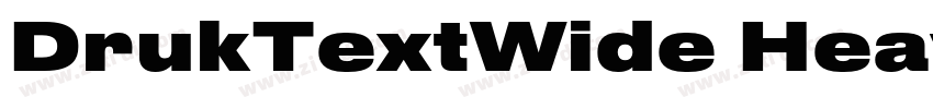 DrukTextWide Heavy字体转换